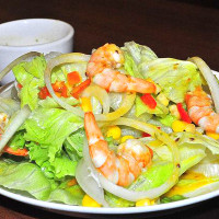 Ensalada con gambas